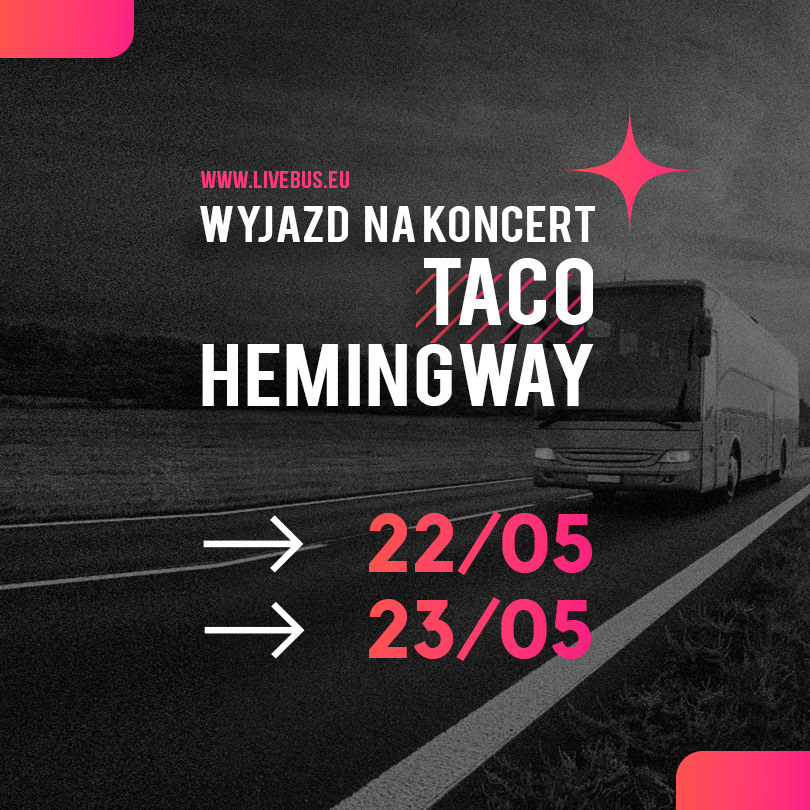 Transport na koncert Taco Hemingway Warszawa LiveBus